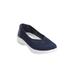 Women's CV Sport Laney Slip On Sneaker by Comfortview in Navy (Size 8 1/2 M)