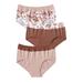 Plus Size Women's Cotton 3-Pack Color Block Full-Cut Brief by Comfort Choice in Mocha Assorted (Size 16) Underwear