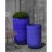 Campania International Cole 2-Piece Glazed Pottery/Terracotta Pot Planter Set Clay & Terracotta in Gray | 31 H x 20.5 W x 20.5 D in | Wayfair
