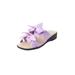 Wide Width Women's The Paula Sandal by Comfortview in Purple (Size 10 1/2 W)