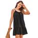 Plus Size Women's Ansley Tunic Cover Up by Swimsuits For All in Black (Size 14/16)