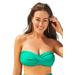 Plus Size Women's Valentine Ruched Bandeau Bikini Top by Swimsuits For All in Bali (Size 14)