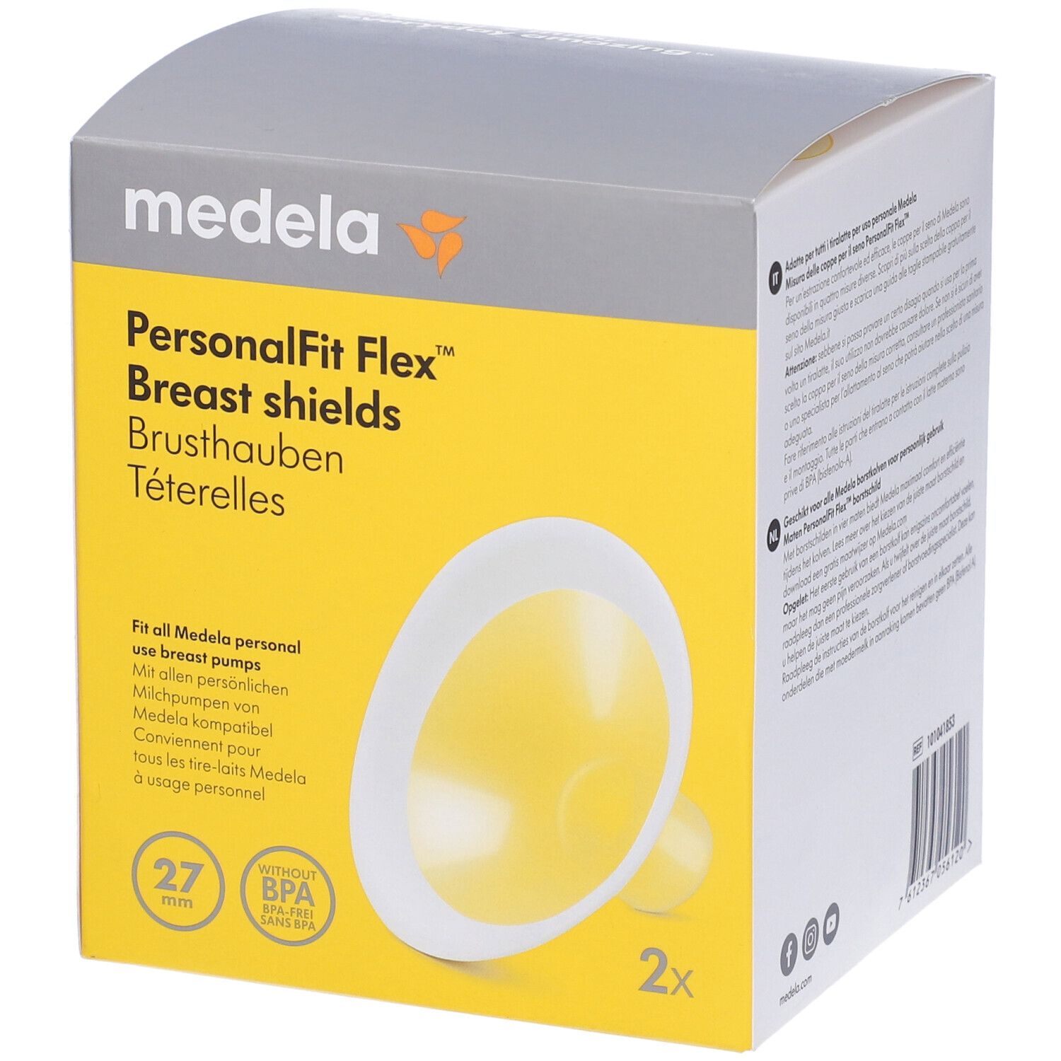 Madela Personalfit Flex Coppa per il Seno 27mm 2 pz Altro
