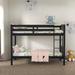 Ferudun Twin over Twin Standard Bunk Bed by Harriet Bee Wood in Brown | 59.25 H x 42.13 W x 80.51 D in | Wayfair 7480337870E546CC96D02E6A08E32BF5