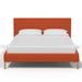 AllModern Rand Upholstered Bed Upholstered, Polyester in Orange | 37 H x 78 W x 90 D in | Wayfair F6BB3A6055A549B5B3CA6F3B9FC9F4B3
