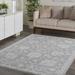 Gray/White 92 x 63 x 0.25 in Area Rug - Rosalind Wheeler Ryann Persian Inspired Traditional Black Area Rug | 92 H x 63 W x 0.25 D in | Wayfair