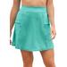 Plus Size Women's Zip-Pocket Swim Skort by Swim 365 in Miami Vice (Size 24) Swimsuit Bottoms