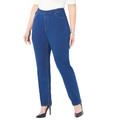 Plus Size Women's The Curvy Knit Jean by Catherines in Comfort Wash (Size 3X)