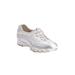 Extra Wide Width Women's CV Sport Tory Slip On Sneaker by Comfortview in Silver (Size 11 WW)