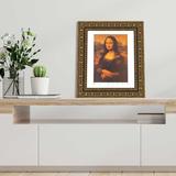 Vault W Artwork Mona Lisa by Leonardo Da Vinci - Picture Frame Painting Paper in Black/Brown | 27.5 H x 23.5 W x 1.75 D in | Wayfair
