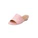 Women's The Capri Slip On Mule by Comfortview in Pink Embroidery (Size 7 1/2 M)