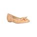 Women's Edie Flat by J. Renee in Natural Gold (Size 6 1/2 M)