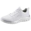 Sneaker SKECHERS "Graceful - Get Connected", Damen, Gr. 35, weiß, Textil, sportlich, Schuhe, Freizeitschuh, Halbschuh, Schnürschuh für die Maschinenwäsche geeignet, Topseller