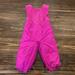 Columbia One Pieces | Columbia Pink Fleece Top Snow Bibs Pants Overalls Baby Girl Sz 6 12 Months | Color: Pink | Size: 6-12 Months