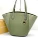 Michael Kors Bags | Michael Kors Portia Large Tote Army Green Color Pebbled Leather/ Suede | Color: Gold/Green | Size: Large