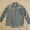 American Eagle Outfitters Tops | American Eagle Boyfriend Fit Denim Jacket | Color: Blue | Size: L