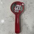 Disney Kitchen | Disney Minnie Mouse Christmas Spoon Rest Wreath Hat Kitchen New 2022 Red Ceramic | Color: Red | Size: Os