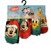 Disney Accessories | Disney Family Fun Mickey & Friends Christmas Crew Socks 4 Pairs New | Color: Green/Red | Size: Os