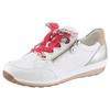 Sneaker ARA "OSAKA", Damen, Gr. 7,5 (41), gold (weiß, goldfarben, camelfarben), Glattleder, Ziegenveloursleder, sportlich, Schuhe Sneaker, Freizeitschuh, Halbschuh, Schnürschuh