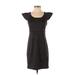 Ann Taylor LOFT Outlet Casual Dress - Sheath: Gray Solid Dresses - Women's Size 0 Petite