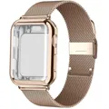 Boîtier à boucle milanaise et bracelet pour Apple Watch iWatch Band 8 Ultra 7 6 5 SE 4 3 2 41mm