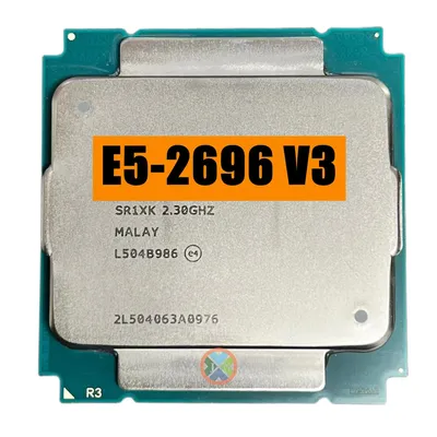 Xeon E5-2696 v3 E5 2696v3 E5 2696 v3 2.3 GHz 18-Core 20-36-Thread 45MB 135W Processeur CPU LGA