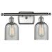 Caledonia 2 Light 16" LED Bath Light - Brushed Satin Nickel - Charcoal