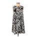 Ann Taylor LOFT Casual Dress: Black Print Dresses - Women's Size X-Small