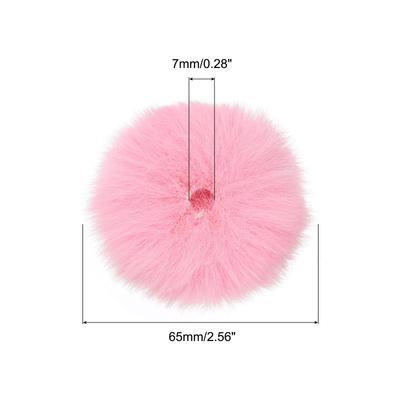 Furry Microphone Windscreen 7mmx 60mm Mic Cover Windshield Pink