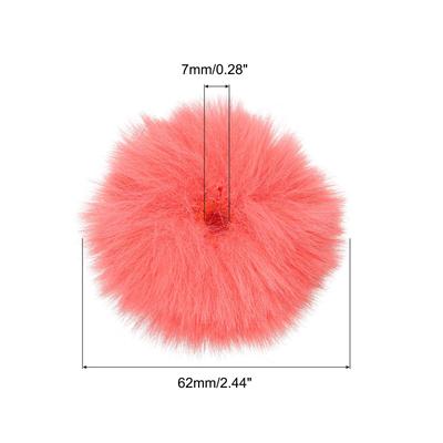 Furry Microphone Windscreen 7mmx 60mm Mic Cover Windshield Orange