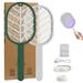 Deago 2 Pack Electric Fly Swatter Racket 2-in-1 Mosquito Zapper 2700 Volt Bug Zapper Racket Fly Killer USB Rechargeable Fly Zapper Indoor Safe