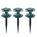 OUNONA 3pcs Garden Winding Pipe Wheels Hose Guide Spikes for Plant Protection (Green)