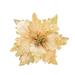 JDEFEG Artificial Flowers with Stems 25Cm Christmas Flower Golden Red Multicolor Artificial Flower Hotel Wedding Mall Christmas Rattan Decoration Flower Flowers for Wall Cloth Gold