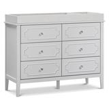 DaVinci Chloe Regency 6 Drawer Dresser Wood in Gray | 33.9 H x 17.91 W x 46.18 D in | Wayfair M11426GG