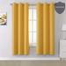 menggutong Curtains 63 Inches Long-Blackout Curtain Panels For BedRoom Solid Window Drapes For Living Room Thermal Insulated Grommet Top 42W X 63L | Wayfair