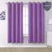 menggutong Blackout Curtains For Bedroom 54 Inches Long Short Room Darkening Window Drapes Thermal Insulated Curtain Panels w/ Grommet 52W X 54L | Wayfair