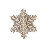 Godinger Silver Art Co Snowflake Trivet Wood in Brown/White | Wayfair 50563