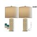 SR-HOME 3-Way Dimmable Touch Control Rustic Table Lamp Set Of 2 For Living Room Bedroom Farmhouse Vintage USB Bedside Lamps w/ Shade For Nightstand Home Off Resin | Wayfair