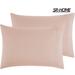 SR-HOME Pillow Covers – Soft Microfiber Pillowcases -Stain & Fade Resistant Pillow Cases Set Of 2 Microfiber | 20 H x 30 W in | Wayfair