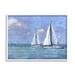 Stupell Industries Sailboats Drifting Vivid Blue Sky Giclee Texturized Wall Art By Nina Blue Wood in Blue/Brown | 16 H x 20 W x 1.5 D in | Wayfair