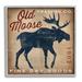 Stupell Industries Old Moose Trading Co. Giclee Texturized Wall Art By Ryan Fowler Wood in Brown/Red | 12 H x 12 W x 1.5 D in | Wayfair