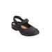 Extra Wide Width Women's The Joelle Sling by Comfortview in Black (Size 8 WW)