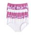 Plus Size Women's Cotton 3-Pack Color Block Full-Cut Brief by Comfort Choice in Pretty Orchid Assorted (Size 14) Underwear