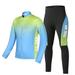 Men s Winter Cycling Clothing Set Long Sleeve Windproof Thermal Fleece Cycling Jersey Coat Jacket
