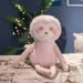 Cute Accompany Toy Soft Toy Children Gift Animal Toy Home Decor Soft Pillow Sloth Plush Toy Stuffed Toy Sloth Plush Doll Fluffy Sloth Plush Toys PINK