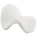 Slipper Chair - Orren Ellis 31.5" W Slipper Chair, Faux Fur in White | 25.5 H x 31.5 W x 35.5 D in | Wayfair B083D4EC79A84E49B83A15A1F96A1F8A