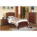 Red Barrel Studio® Subia Panel Bed Wood in Brown | 48 H x 39 W x 76 D in | Wayfair D62986CE620A4EF89719DC10FA51563C