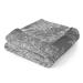 Winston Porter Ultra Soft Oversized Plush Foliage Throw Blanket Microfiber/Fleece/Microfiber, Linen in Gray/White | 70 H x 50 W in | Wayfair