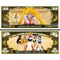 Anime Source Sailor Moon Anime Series Character Commemorative Novelty Million Bill with Semi Rigid Protector