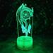 YSITIAN 3D Windbell Dream Catcher Night Light Lamp Illusion Led 7 Color Changing Touch Switch Table Desk Decoration Lamps Acrylic Flat ABS Base USB Cabl E1116-321